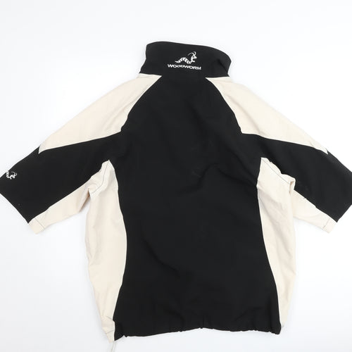 Woodworm Men’s Black Windproof Golf Windbreaker Jacket Size M