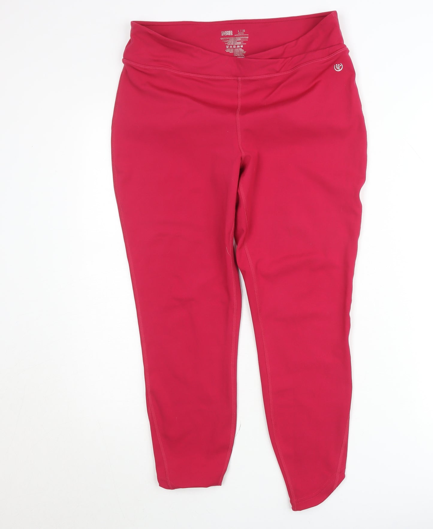 Dunnes Stores Women’s Pink Ankle Leggings Size 16 Stretch Comfort Fit