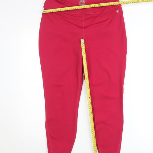 Dunnes Stores Women’s Pink Ankle Leggings Size 16 Stretch Comfort Fit