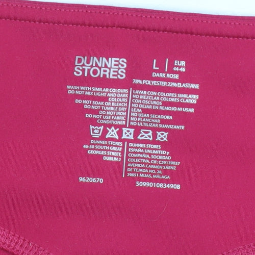 Dunnes Stores Women’s Pink Ankle Leggings Size 16 Stretch Comfort Fit