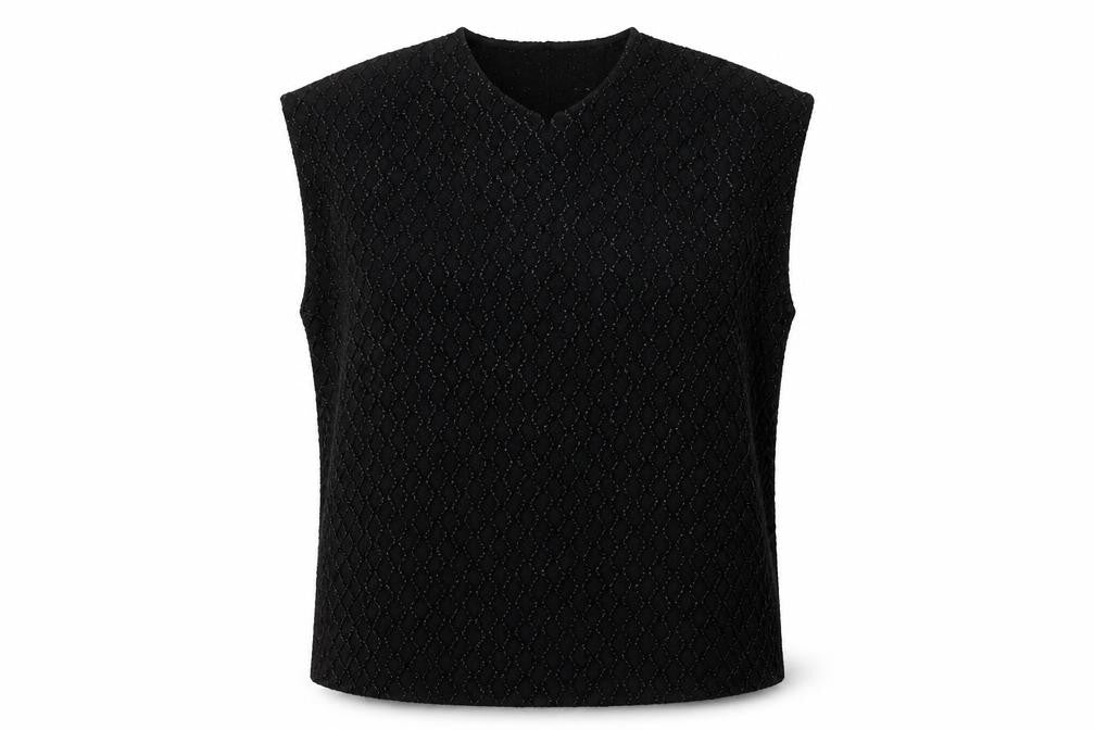 Gallery Women Black XL Sleeveless Woven Blouse Top