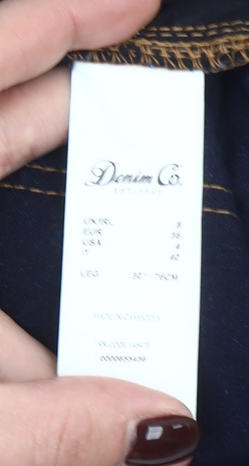 Denim Co. Women's Blue Skinny Stretch Jeans Size 8