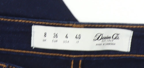 Denim Co. Women's Blue Skinny Stretch Jeans Size 8