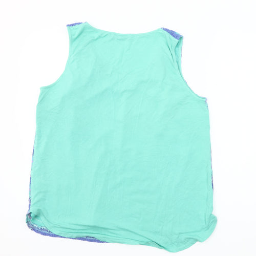Dunnes Women’s Lilac Patterned Sleeveless Tank Top Size 20 Polyester Blend