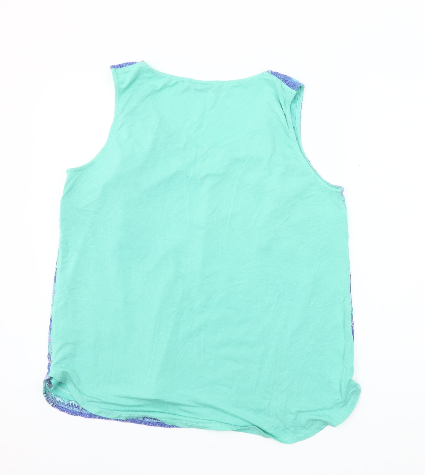 Dunnes Women’s Lilac Patterned Sleeveless Tank Top Size 20 Polyester Blend