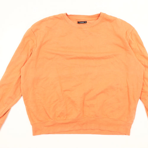 Dunnes Women Orange XXL Sweatshirt Crew Neck Long Sleeve Casual Top