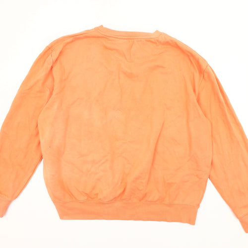 Dunnes Women Orange XXL Sweatshirt Crew Neck Long Sleeve Casual Top