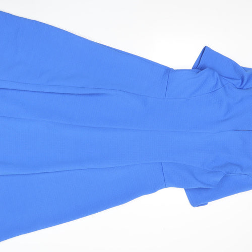 BHS Women’s Blue Fit & Flare Knee Length Dress Size 16