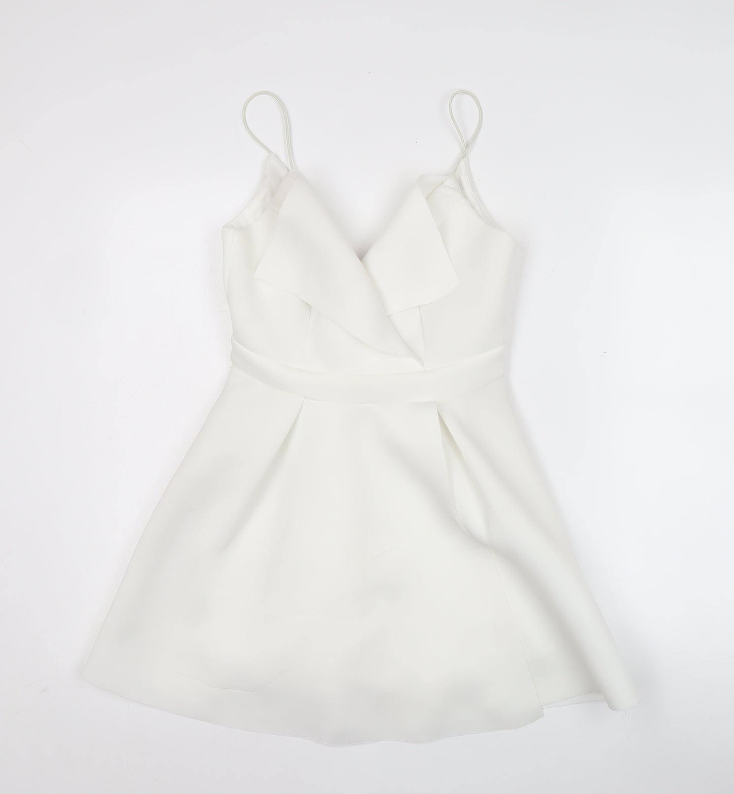 ASOS Women’s White Fit & Flare Sleeveless Short Dress UK 8