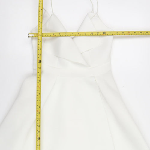 ASOS Women’s White Fit & Flare Sleeveless Short Dress UK 8