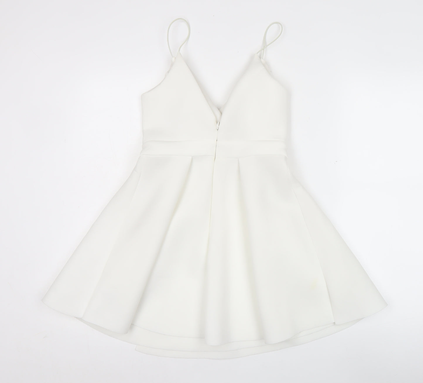 ASOS Women’s White Fit & Flare Sleeveless Short Dress UK 8
