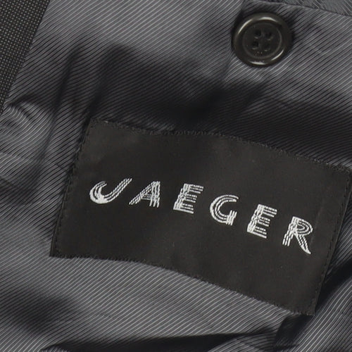 Jaeger Men's Grey Wool Blazer Jacket 42R Classic Fit Formal