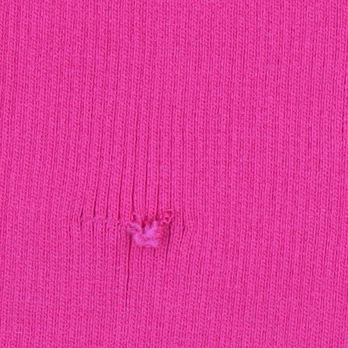 Next Women's Pink Puff Sleeve V-Neck Tunic Blouse Size 14