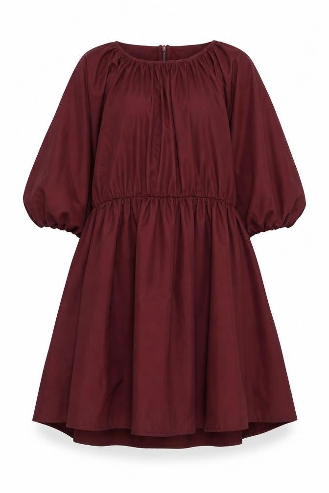 ASOS DESIGN Women's Red A-Line Puff Sleeve Short Dress Size 10