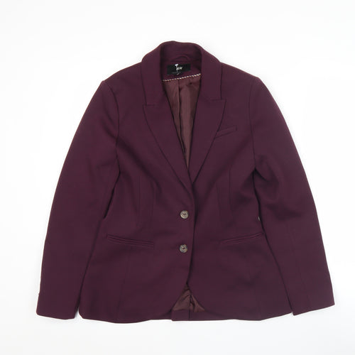 H&M Women's Purple Slim Fit Blazer Jacket UK 10 Workwear Formal