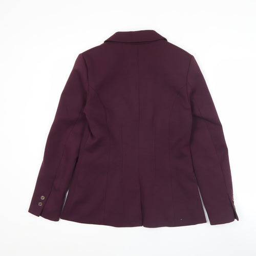 H&M Women's Purple Slim Fit Blazer Jacket UK 10 Workwear Formal