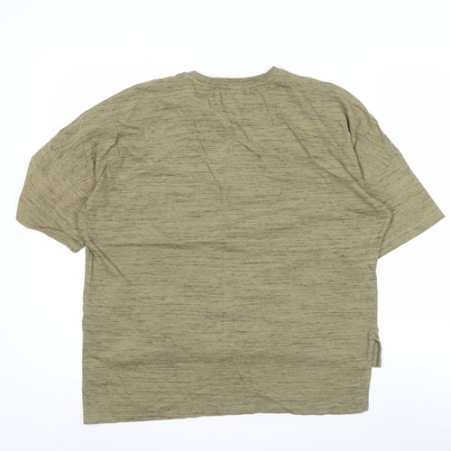 Ted Baker Women’s Green Relaxed Cotton Blend Short Sleeve T-Shirt Size 10