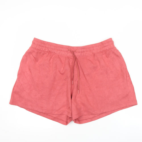 Marks and Spencer Womens Pink Size 18 Athletic Jersey Shorts