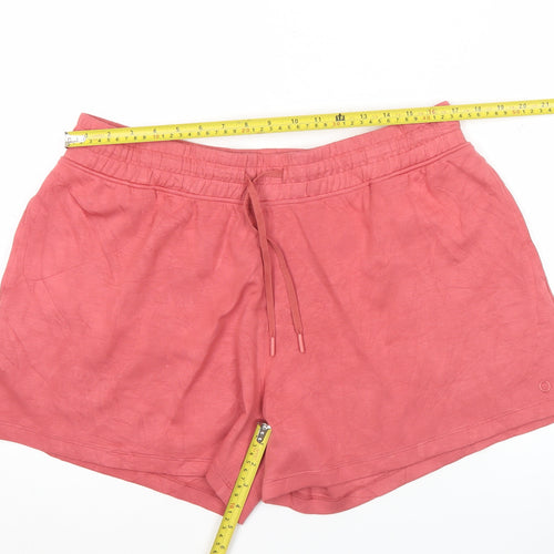 Marks and Spencer Womens Pink Size 18 Athletic Jersey Shorts