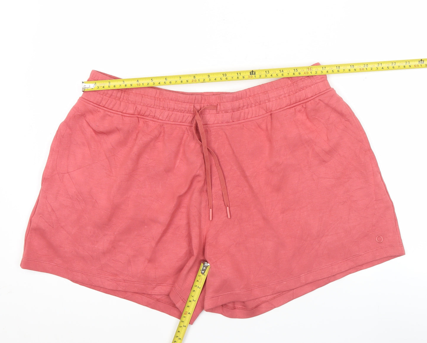 Marks and Spencer Womens Pink Size 18 Athletic Jersey Shorts