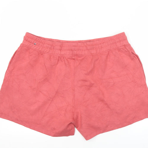 Marks and Spencer Womens Pink Size 18 Athletic Jersey Shorts