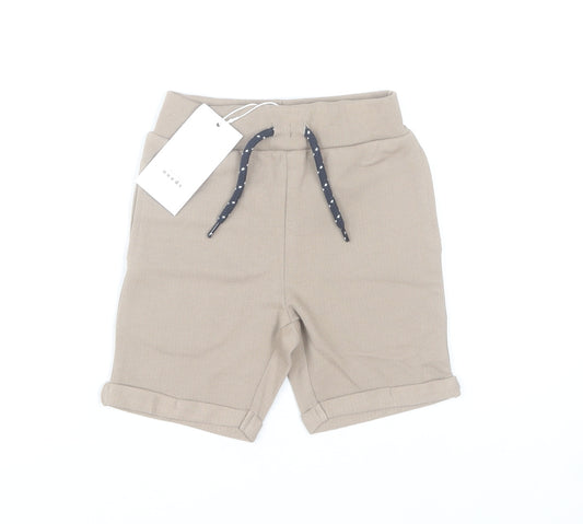 Name It Boys Beige 3-4 Years Chino Shorts with Drawstring Waist