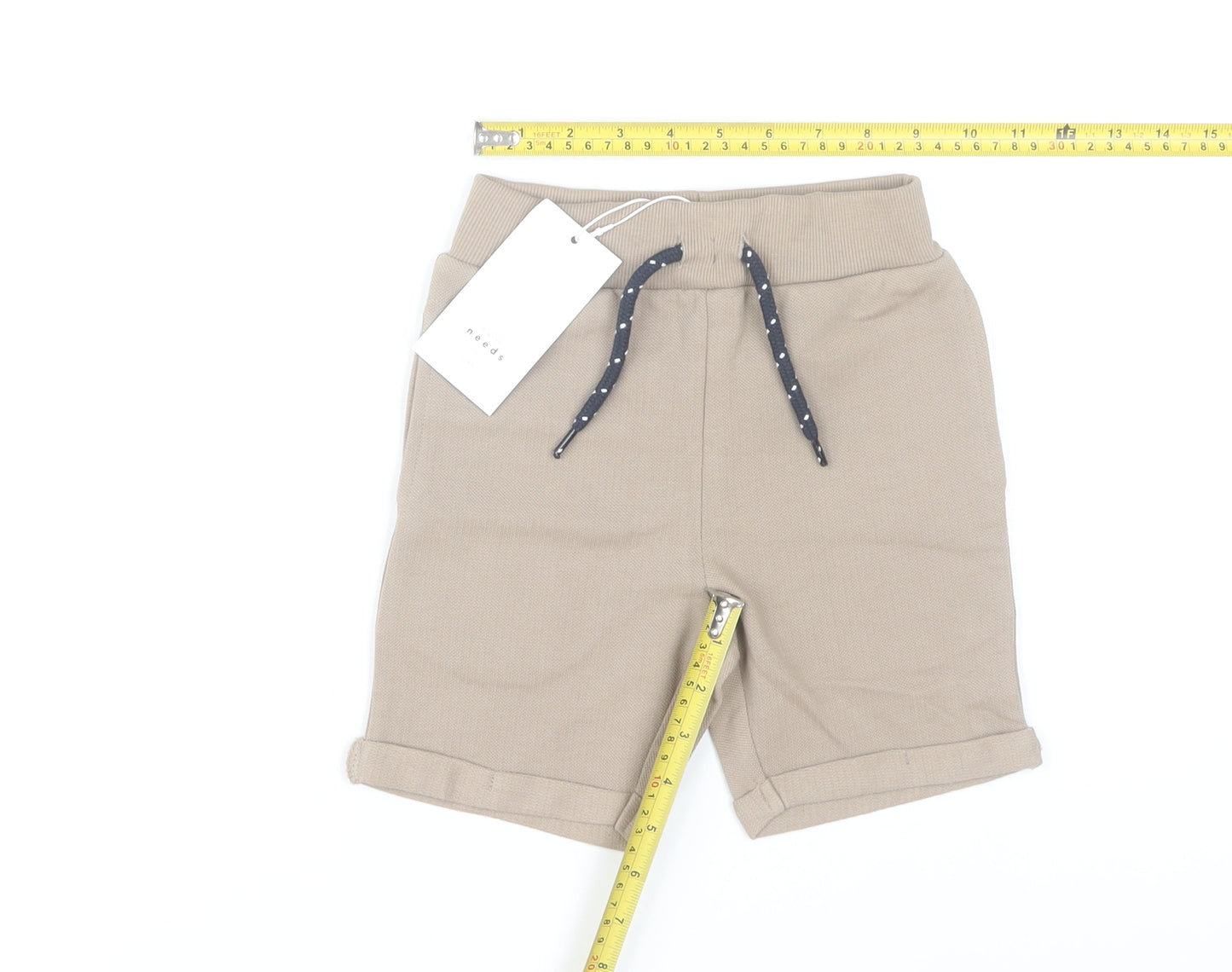 Name It Boys Beige 3-4 Years Chino Shorts with Drawstring Waist
