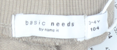 Name It Boys Beige 3-4 Years Chino Shorts with Drawstring Waist