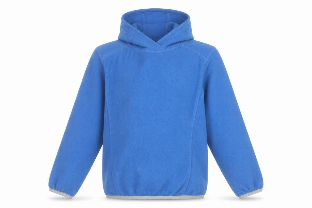 Front view of TOG24 boys’ blue fleece pullover hoodie age 9-10 years regular fit