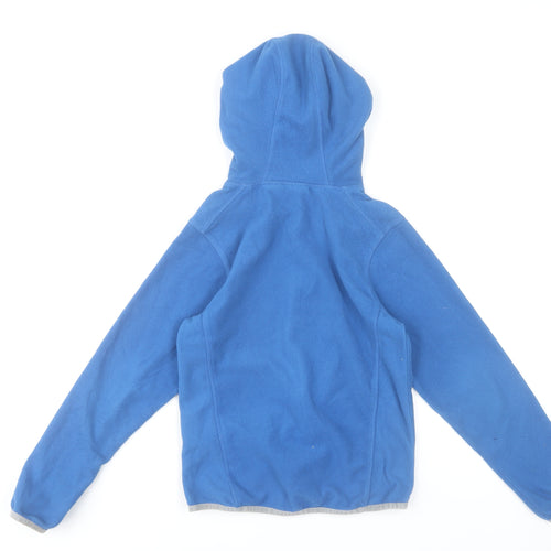 TOG24 Boys Blue Fleece Pullover Hoodie Age 9-10 Years Regular Fit
