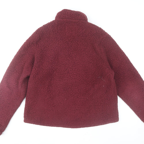 Hollister Women’s Burgundy Fleece Pullover Hoodie M Warm Winter Style