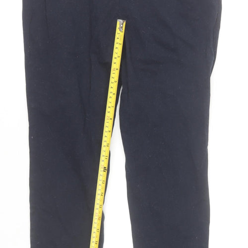 Savida Womens Black Slim Fit Cotton Stretch Leggings Size 12