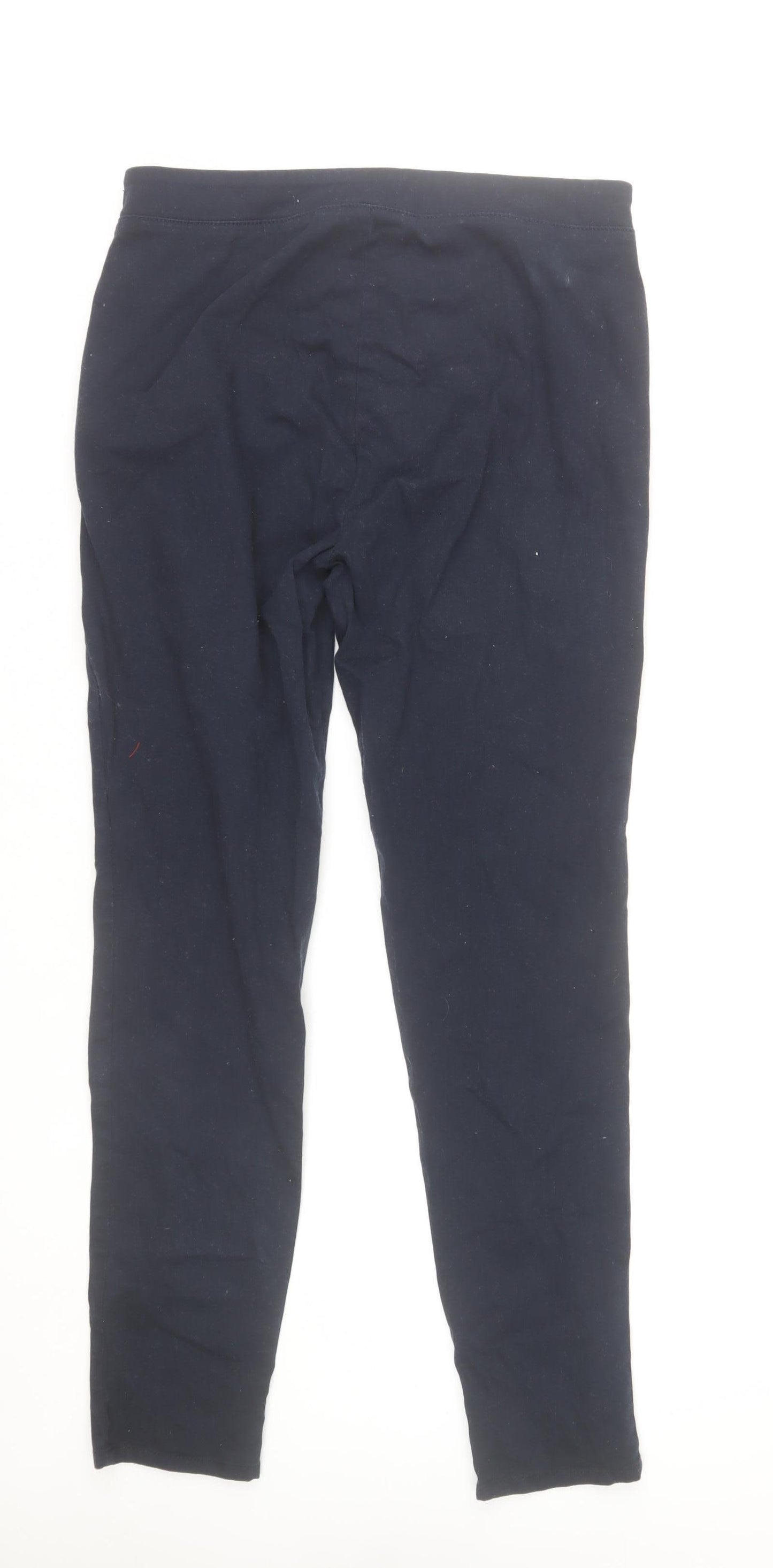 Savida Womens Black Slim Fit Cotton Stretch Leggings Size 12