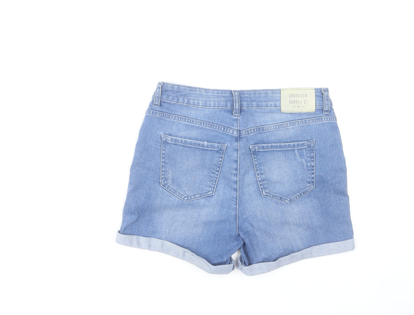Brooklyn Supply Co Women’s Blue Denim Stretch Chino Shorts Size 10