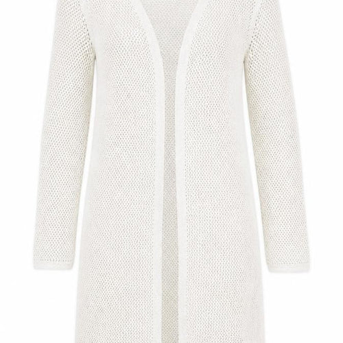 Marks and Spencer Women’s Beige Open Knit Longline Cardigan S