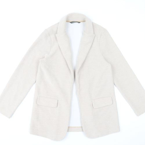 Dunnes Stores Women’s Beige Blazer Jacket Size S Classic Mid-Length