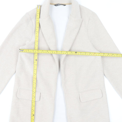 Dunnes Stores Women’s Beige Blazer Jacket Size S Classic Mid-Length