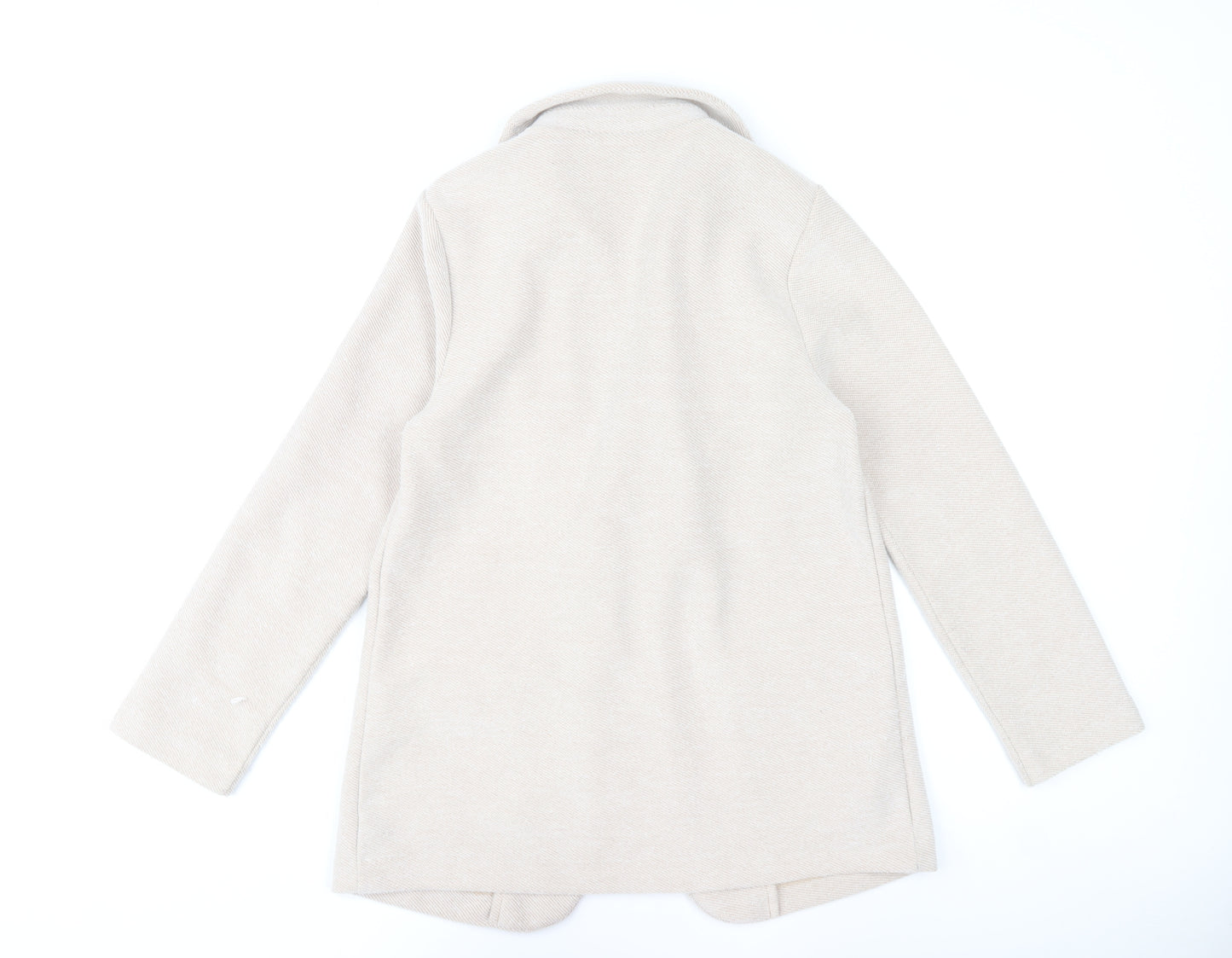 Dunnes Stores Women’s Beige Blazer Jacket Size S Classic Mid-Length