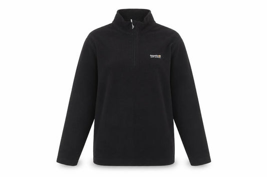 Front view of Regatta Great Outdoors Women's Black Fleece Pullover Sweatshirt, size 12