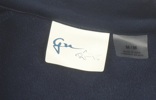 Greg Norman Womens Blue Soft Shell Fleece Jacket M Full Zip Outdoor