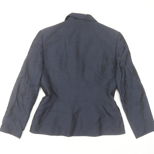 Mariola Women Blue Classic Blazer Size 4 Lined Tailored Single-Breasted