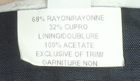 Mariola Women Blue Classic Blazer Size 4 Lined Tailored Single-Breasted