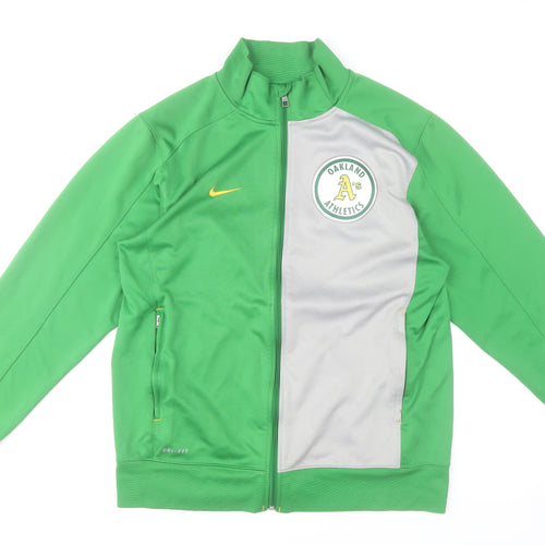 Nike Men’s Green Oakland Athletics Dri-Fit Track Jacket Size M