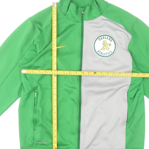 Nike Men’s Green Oakland Athletics Dri-Fit Track Jacket Size M