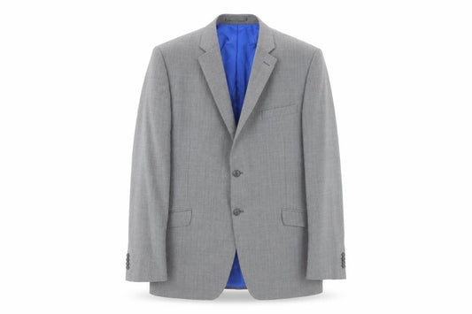 Performance Suit Men's Grey 44 Wool Blend Regular Fit Jacket