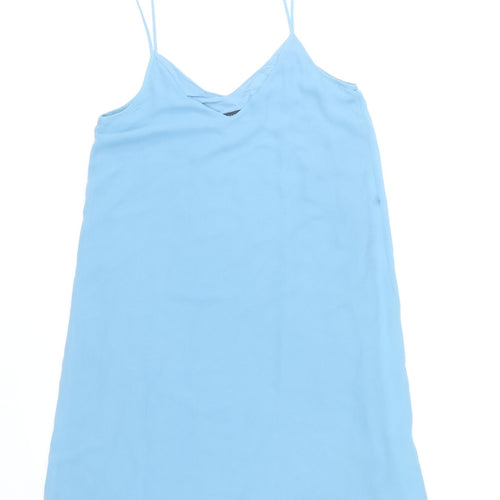 French Connection Women's Blue Size 8 Slip Dress Summer Sleeveless