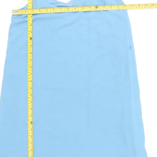 French Connection Women's Blue Size 8 Slip Dress Summer Sleeveless