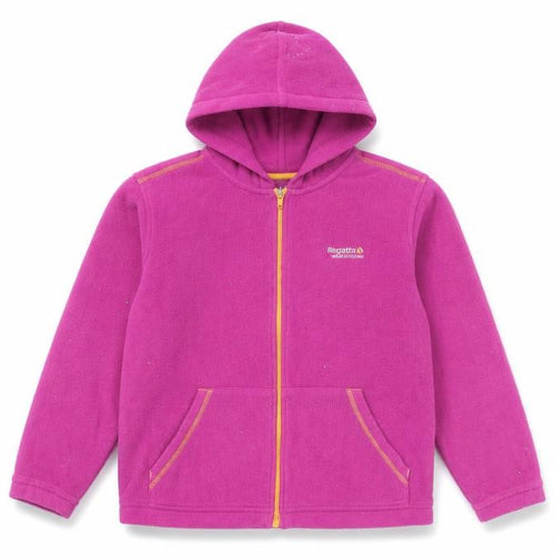 Regatta Girls Pink Full Zip Fleece Hoodie Jacket 11-12 Years