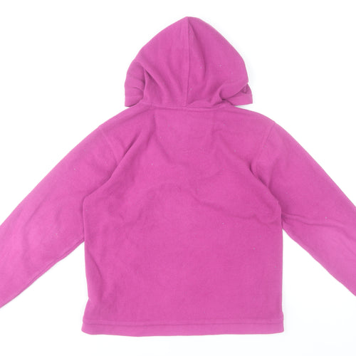 Regatta Girls Pink Full Zip Fleece Hoodie Jacket 11-12 Years