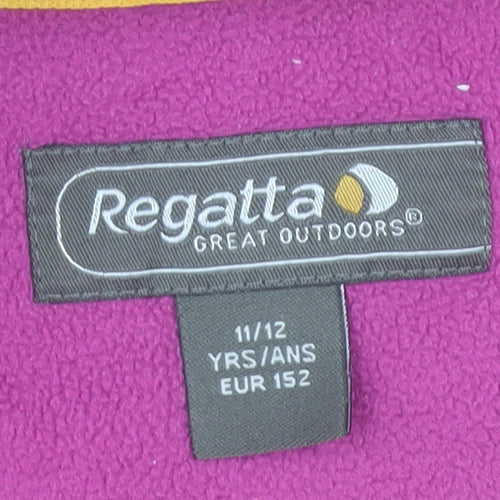 Regatta Girls Pink Full Zip Fleece Hoodie Jacket 11-12 Years